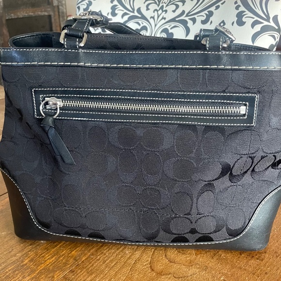 Coach - Hampton Signature satchel (black) - Picture 4 of 7